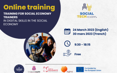 Join our digital skills training for social economy trainers