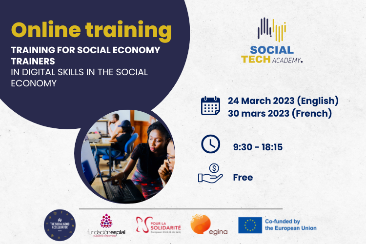 Join our digital skills training for social economy trainers